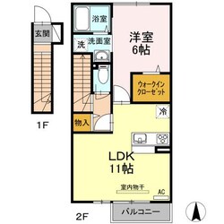 クロスローズイズモの物件間取画像